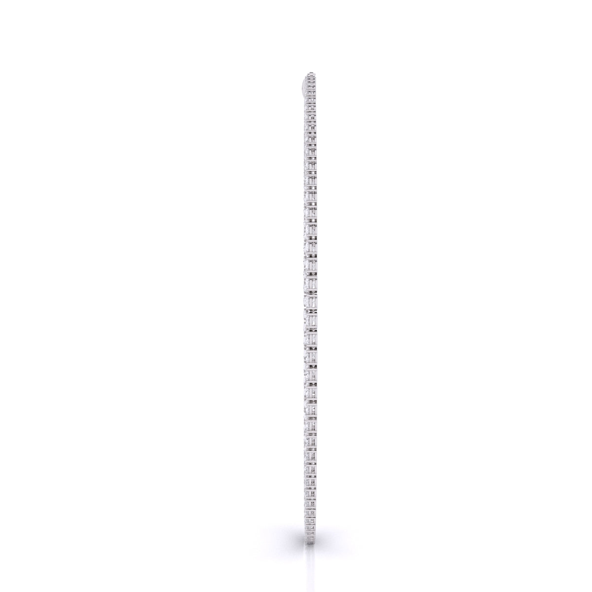 Oval Lab Grown Diamond Straight Necklace