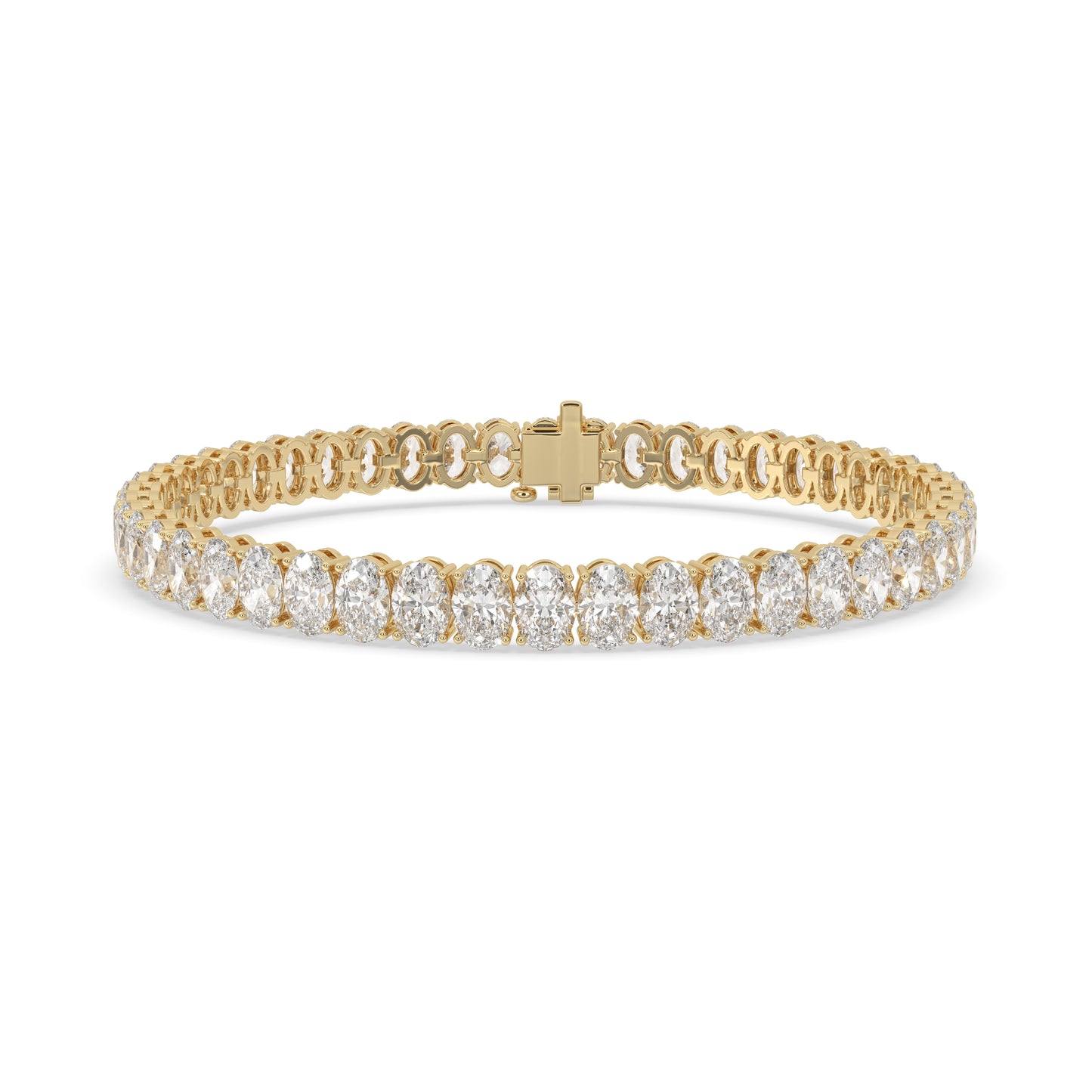 Oval Lab Grown Diamond Tennis Bracelet